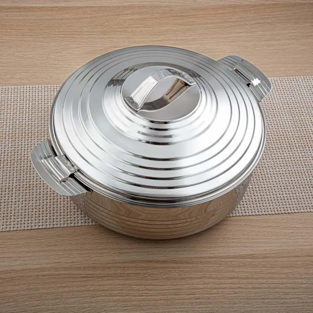 4 Pieces Royal Collection Stainless Steel Hot Pot Silver - H23P4.3.webp