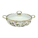 Vintage Enamel Stock Pot with Lid – 30cm 5.0L -1.webp