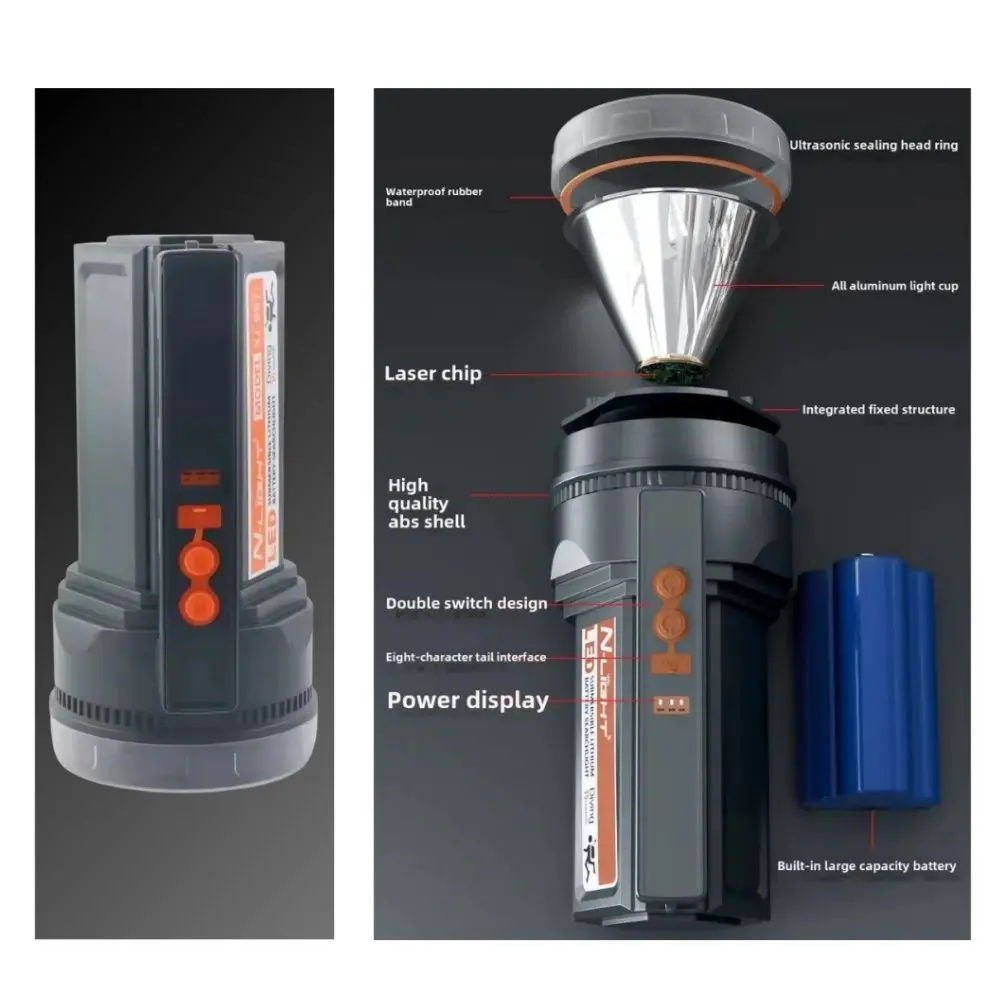 Submersible Flashlight Camping Flashlight Powerful LED Flashlight.1.webp