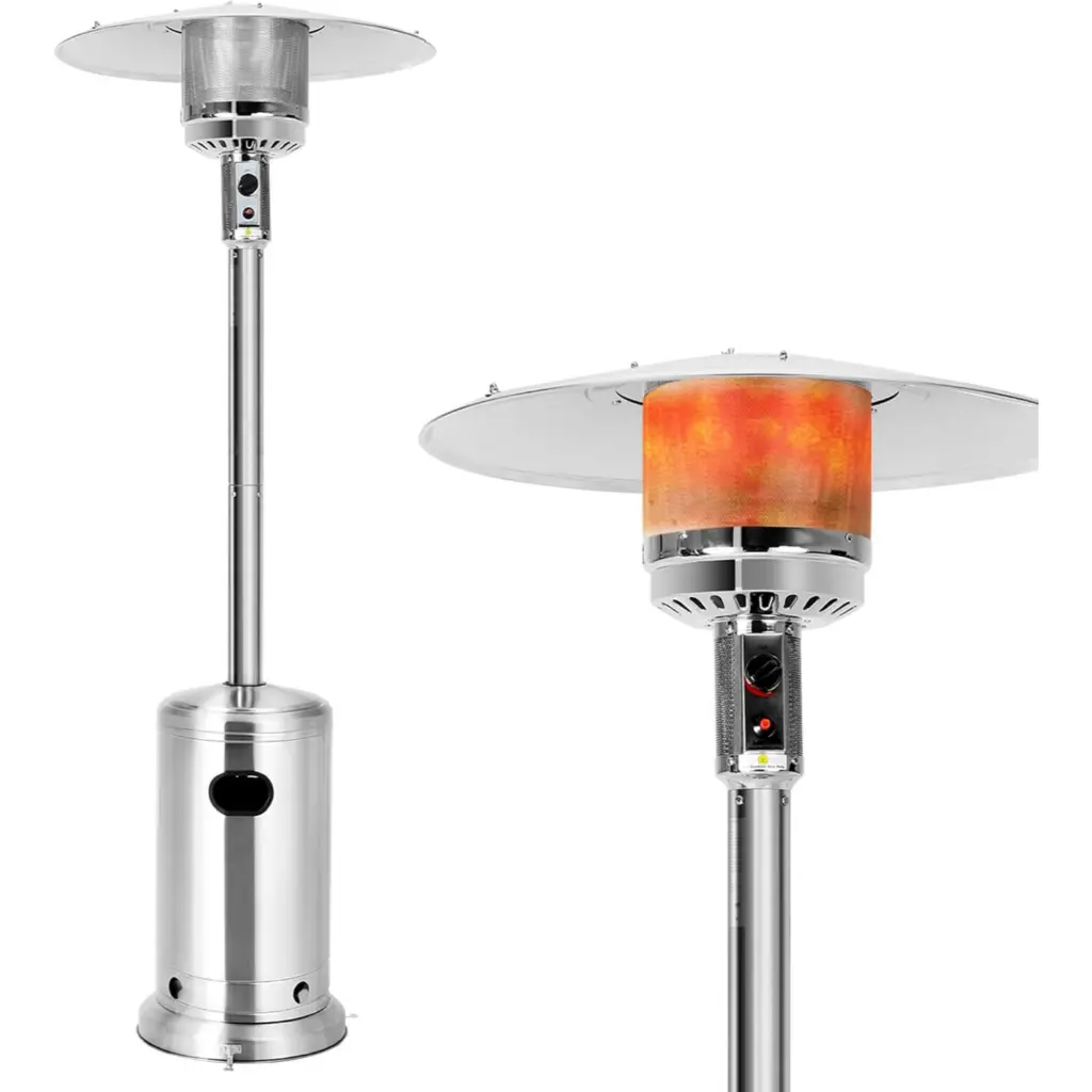 Stainless Steel Standing LP Gas Patio Heater for outdoor.3.webp