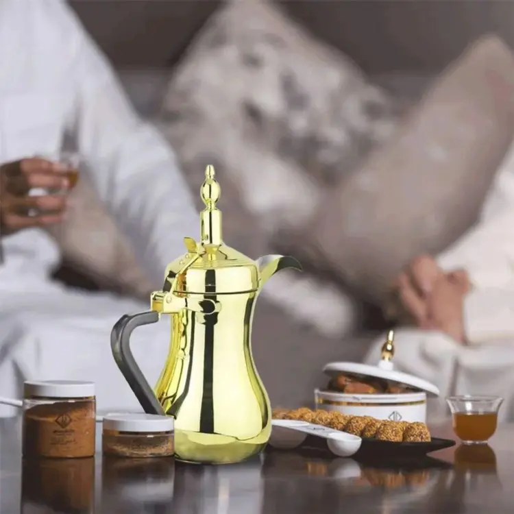 Electric Tea And Coffee Dallah 2pcs Set.1.webp