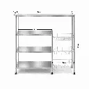 Stainless Steel Kitchen Storage Rack..webp
