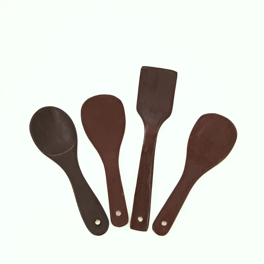 SPOON (WOOD) 4 PCS/SET PM-1390