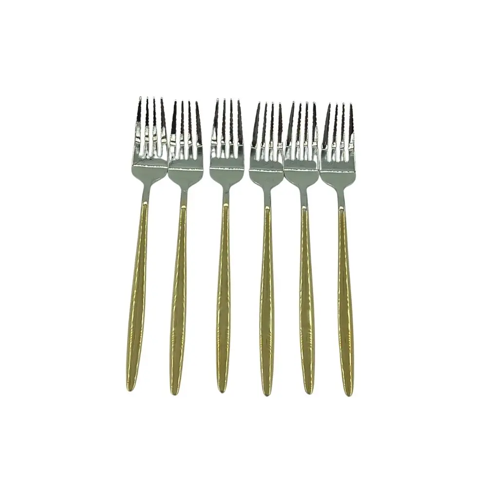 DESSERT SPOON FORK 6PCS/SET S/STEEL 60G