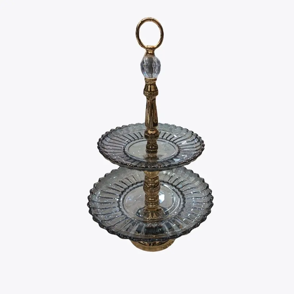 ORNAMENTAL FRUIT AND SWEET PLATE GOLDEN 20763-6