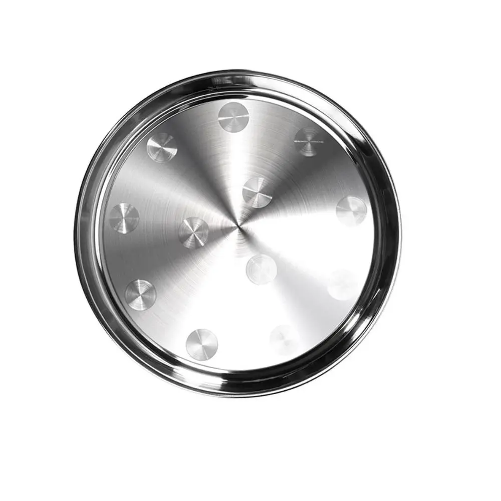 SS ROUND PLATE  45CM