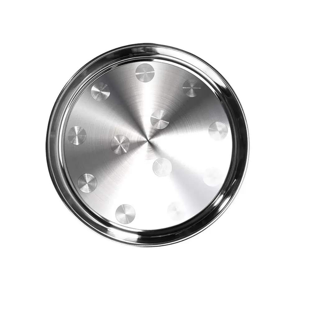 SS ROUND PLATE 35CM