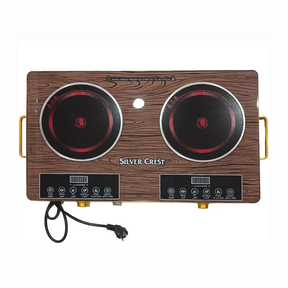 ELECTRIC CERAMIC STOVE DOUBLE WOODEN COLOR SC5021