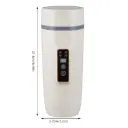 SMART ELECTRIC HEATING CUP FOR CAR USE 350ML 350