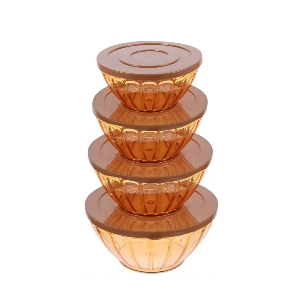 SALAD BOWL ROUND PET 4 PCSSET 4