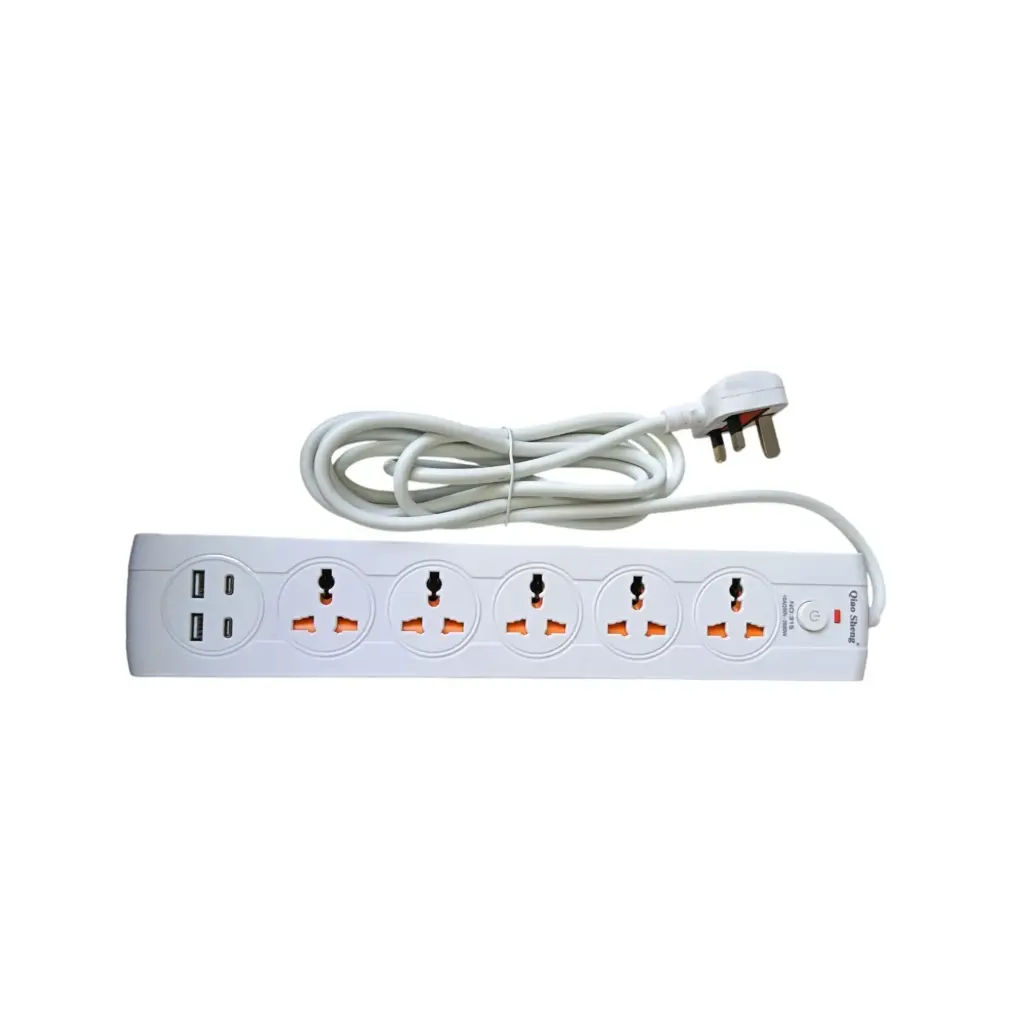 EXTENTION BOARD 5 WAY 2 USB 2TYPEC 5MTR