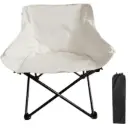 JH-13-2 Compact Folding Trip Chair – White Outdoor Seat with Carry Bag