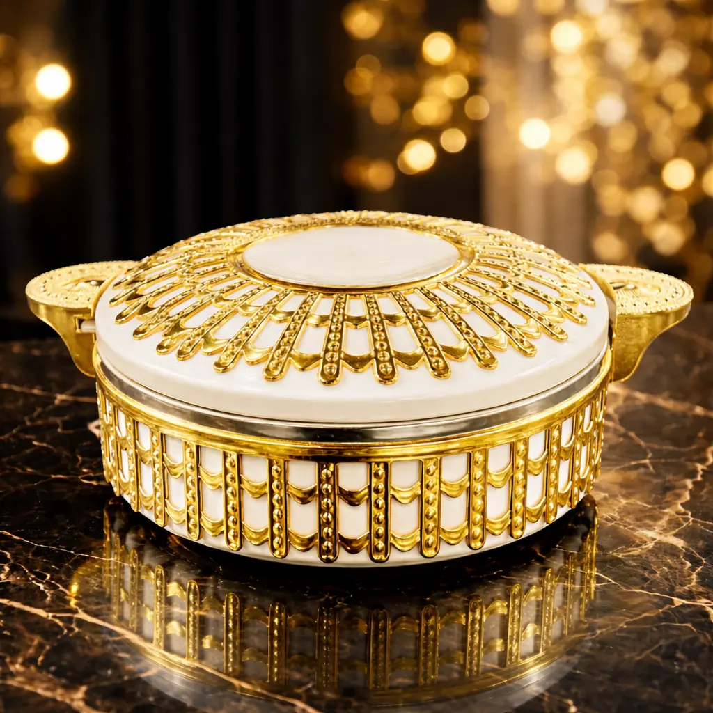 LUXURY HOT POT WHITE/GOLD 3.5L