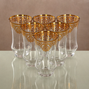 WATER CUP 6PCS SET 1152B-YCS-GLD