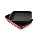 SQUARE NON STICK TRAY 2PCS SET 30CM+35CM ST-SRT02F