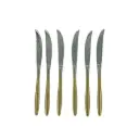 DESSERT SPOON KNIFE 6PCS/SET S/STEEL 68G