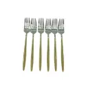 DESSERT SPOON FORK 6PCS/SET S/STEEL 60G