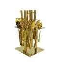 SS CUTLERY SET GOLDEN 24PCS/SET