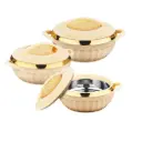 ASIAN HOTPOT DIGNITY 3PCS SET 2.5,3.5,5L WHITE