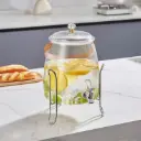 18.5 L Plastic Beverage Dispenser with Tap & Stand