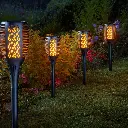 Solar Dancing Flame LED Torch