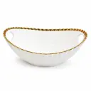 CERAMIC OVAL BOWL GOLD RIM 11" (2511-16001-24-32)