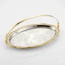 SS SERVING TRAY WITH HANDLE 29CM ZS671TB