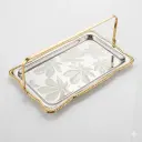 SS SERVING TRAY WITH HANDLE 28 CMZS672TB