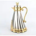 VACUUM FLASK 1.0L SLIVER/GOLDEN MAY FLOWER IN:HY260018-7
