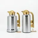 VACUUM FLASK WHITE/GOLDEN  1L + 0.7L 2PCS/SET YBIAN            IN:HY260018-8